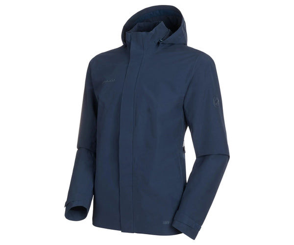 Chaqueta Mammut Trovat HS Hoodie Hombre Azul Marino Impermeable 10K