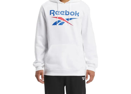Polerón Reebok Identity Big Logo Fleece Hoodie Hombre Blanco