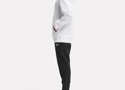 Polerón Reebok Identity Big Logo Fleece Hoodie Hombre Blanco