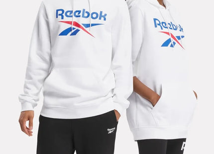 Polerón Reebok Identity Big Logo Fleece Hoodie Hombre Blanco