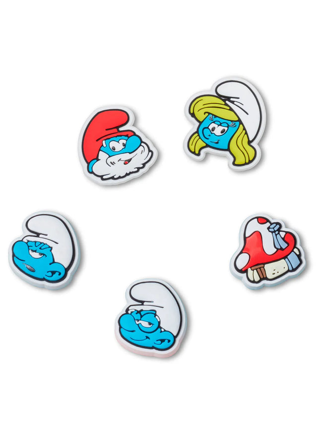 Jibbitz Crocs Pitufos Smurfs Pack 5 Charms Celeste Personaliza