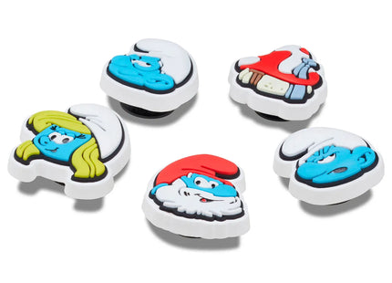 Jibbitz Crocs Pitufos Smurfs Pack 5 Charms Celeste Personaliza