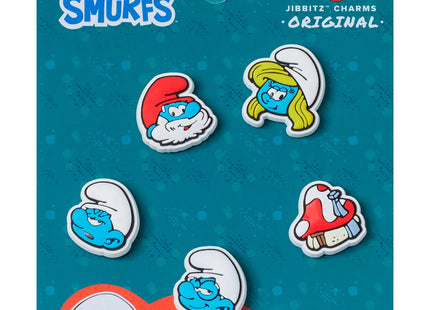 Jibbitz Crocs Pitufos Smurfs Pack 5 Charms Celeste Personaliza