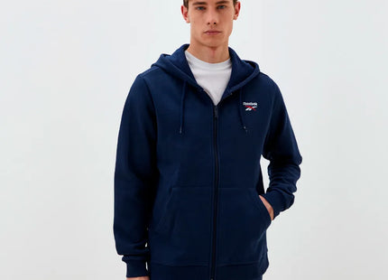 Polerón Reebok Identity SL Fleece Full Zip Hombre Negro