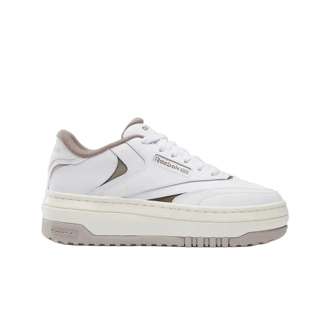 Zapatilla Reebok Club C Extra Mujer Blanco Gris Cuero Desgastado