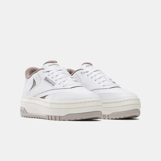 Zapatilla Reebok Club C Extra Mujer Blanco Gris Cuero Desgastado