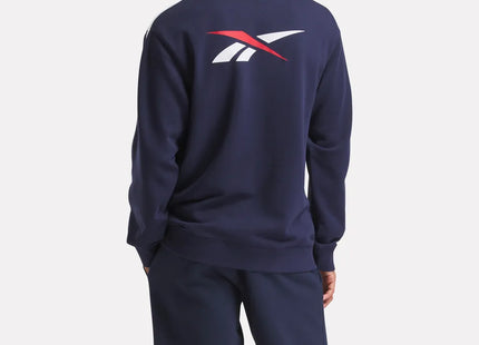 Polerón Reebok Ri Cross Check Crew Hombre Azul Navy
