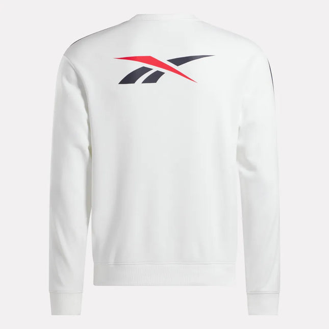 Polerón Reebok Classics RI Cross Check Crew Hombre Blanco