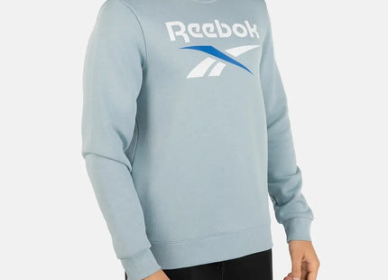 Polerón Reebok Identity Big Logo Fleece Crew Hombre Azul Suave