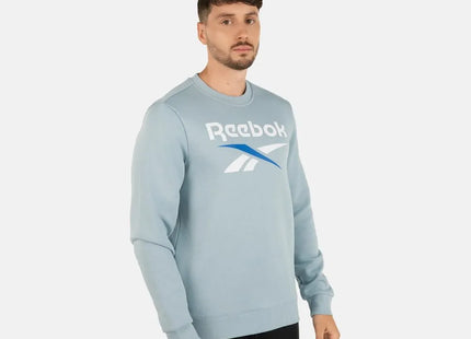 Polerón Reebok Identity Big Logo Fleece Crew Hombre Azul Suave