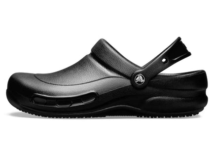 Zueco Crocs Bistro Work Clog Unisex Negro Antideslizante Trabajo