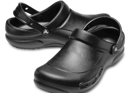 Zueco Crocs Bistro Work Clog Unisex Negro Antideslizante Trabajo