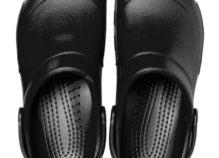 Zueco Crocs Bistro Work Clog Unisex Negro Antideslizante Trabajo