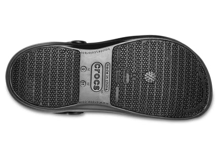 Zueco Crocs Bistro Work Clog Unisex Negro Antideslizante Trabajo