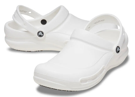 Zueco Crocs Bistro Work Clog Unisex Blanco Antideslizante Trabajo