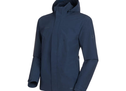 Chaqueta Mammut Trovat HS Hoodie Hombre Azul Marino Impermeable 10K