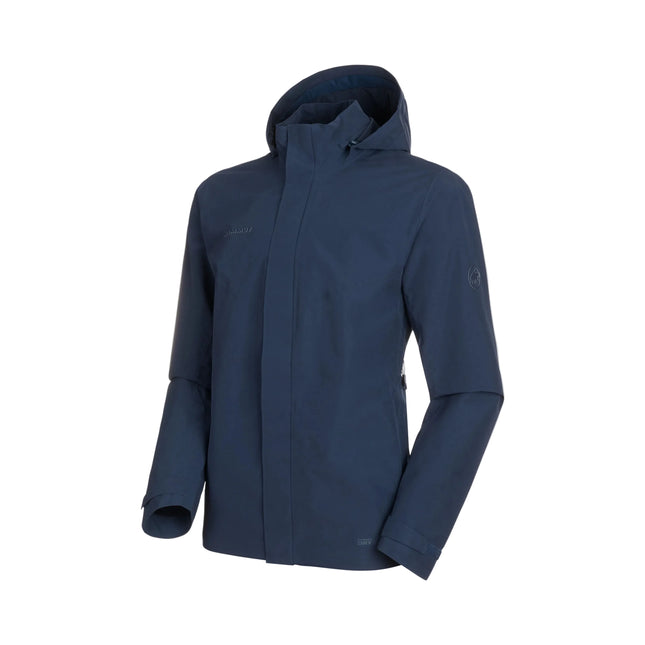 Chaqueta Mammut Trovat HS Hoodie Hombre Azul Marino Impermeable 10K