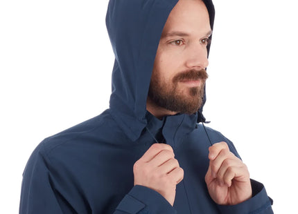 Chaqueta Mammut Trovat HS Hoodie Hombre Azul Marino Impermeable 10K