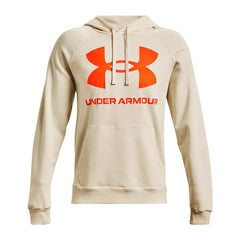 Polerón Under Armour Rival Fleece Big Logo HD Hombre Crema