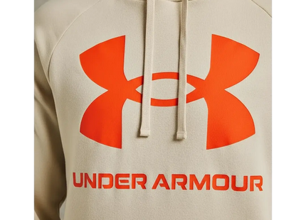 Polerón Under Armour Rival Fleece Big Logo HD Hombre Crema