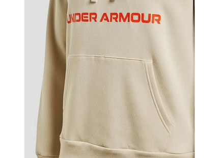Polerón Under Armour Rival Fleece Big Logo HD Hombre Crema