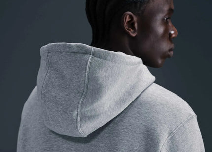 Polerón Nike Club Hombre Con Gorro Fleece Gris