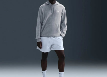 Polerón Nike Club Hombre Con Gorro Fleece Gris