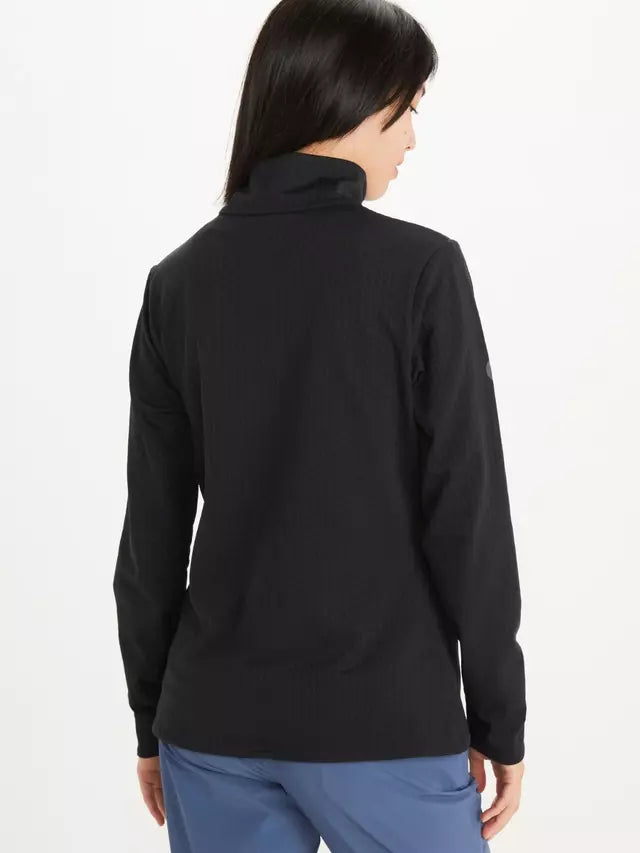 Polar Marmot Leconte Fleece Mujer Negro Cierre Completo