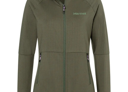 Polar Marmot Leconte Fleece Mujer Verde Nori Cierre Completo