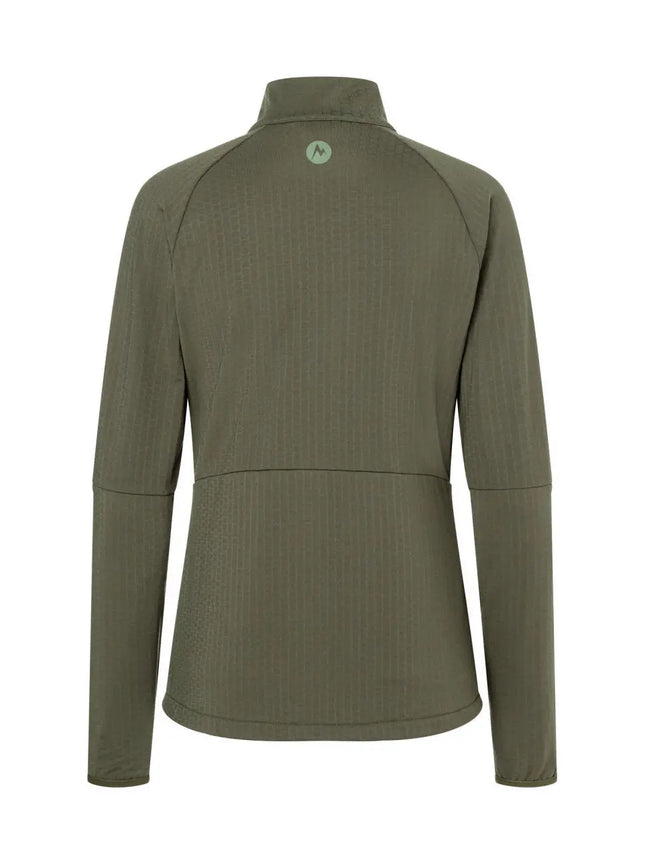 Polar Marmot Leconte Fleece Mujer Verde Nori Cierre Completo