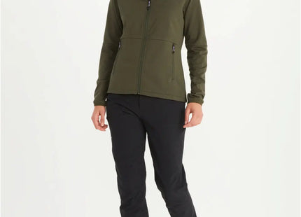 Polar Marmot Leconte Fleece Mujer Verde Nori Cierre Completo