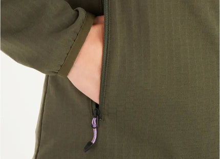 Polar Marmot Leconte Fleece Mujer Verde Nori Cierre Completo