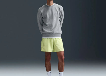 Polerón Nike Crewneck Fleece Hombre Cuello Redondo Gris