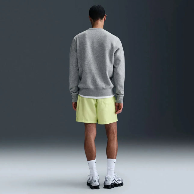 Polerón Nike Crewneck Fleece Hombre Cuello Redondo Gris