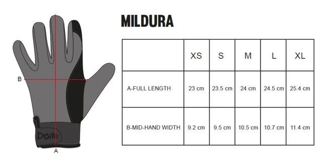 Guantes Doite Mildura Azul Marino Térmicos Táctiles Neopreno
