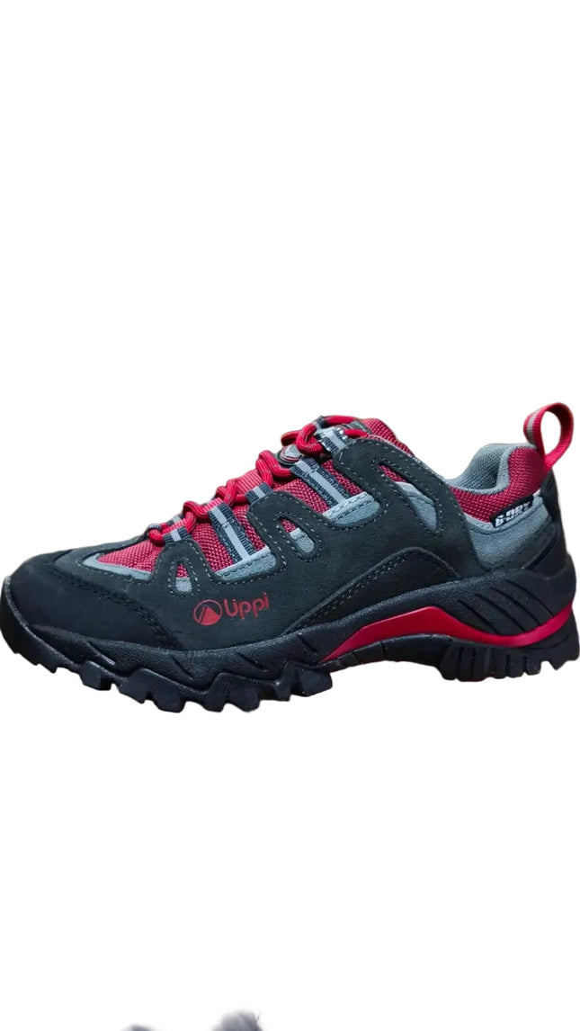 Zapatilla Lippi Puelo CS Low Junior Gris Rojo B-Dry Hiking