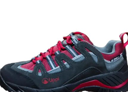 Zapatilla Lippi Puelo CS Low Junior Gris Rojo B-Dry Hiking