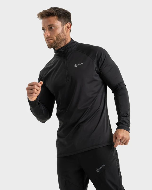 Primera Capa Hombre Farlen 1/4 Zip Negro