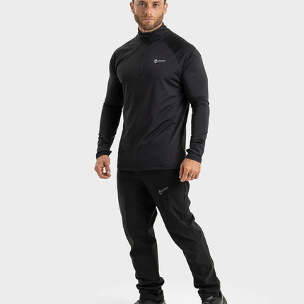 Primera Capa Hombre Farlen 1/4 Zip Negro