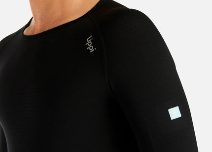 Primera Capa Superior Hombre Lippi Skintec 1000 Seamless Light Top Negra