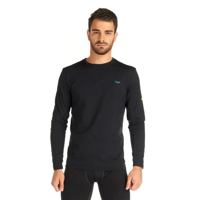 Primera Capa Superior Hombre Lippi Skintec 2000 Warm Top Negra