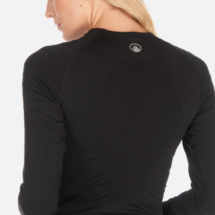 Primera Capa Superior Mujer Lippi Skintec 2000 Seamless Top Negra