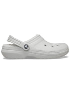 Zueco Crocs Classic Lined Clog Unisex Gris Forrado Peluche