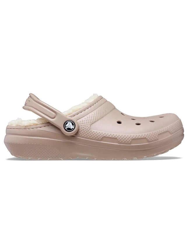 Zueco Crocs Classic Lined Clog Unisex Café Forrado Peluche