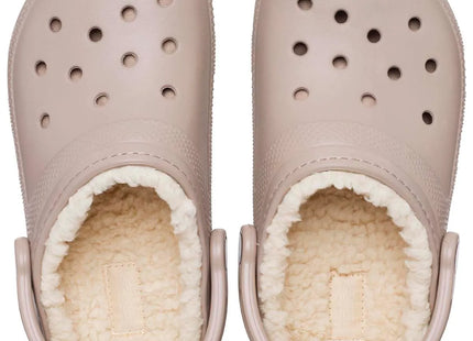 Zueco Crocs Classic Lined Clog Unisex Café Forrado Peluche