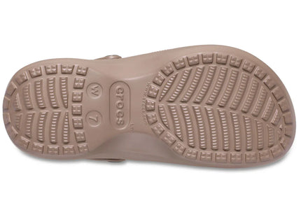 Zueco Crocs Classic Lined Platform Mujer Café Plataforma Forrado