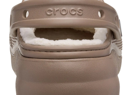 Zueco Crocs Classic Lined Platform Mujer Café Plataforma Forrado