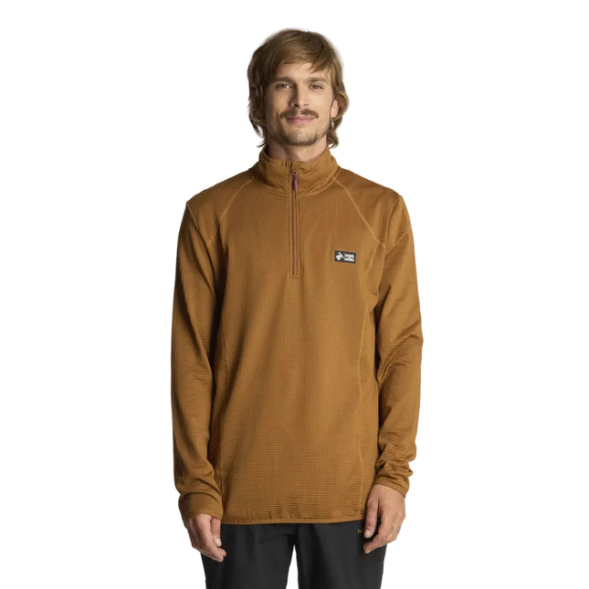 Poleron Hombre Haka Honu Taina Mostaza Oscuro