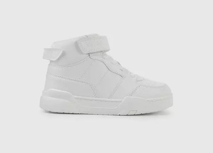 Zapatilla Alta Retro Colloky Niño Niña Blanca Velcro