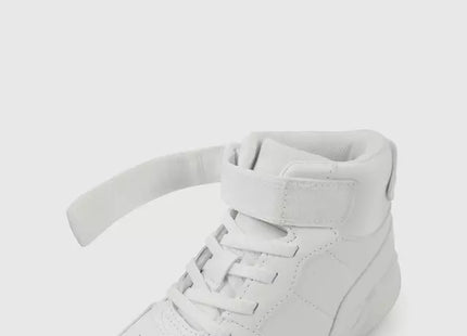 Zapatilla Alta Retro Colloky Niño Niña Blanca Velcro